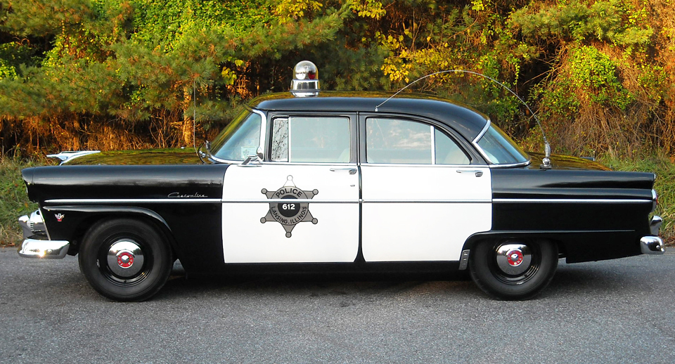 1955 Ford Customline Fordor Sedan V-8 police car  driver's side